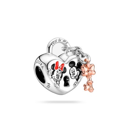 Pandora Charm Padlock Minnie and Mickey