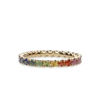 Grau Rose Gold Rainbow Ring