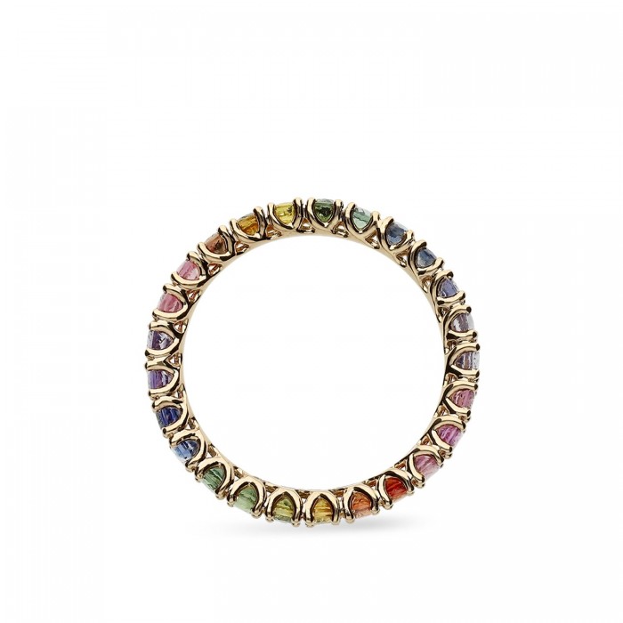 Grau Rose Gold Rainbow Ring
