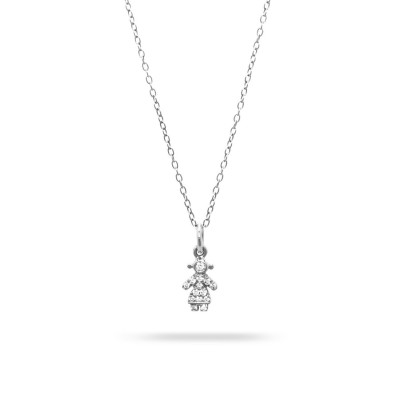 Grau Little Girl Diamonds Necklace