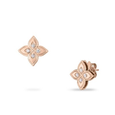 Roberto Coin Princess Rose Gold Earrings