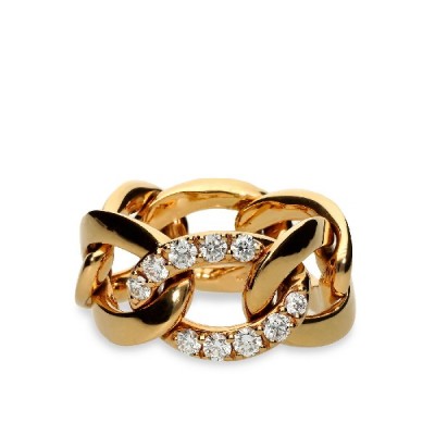 Chain, Links and Diamonds Ring