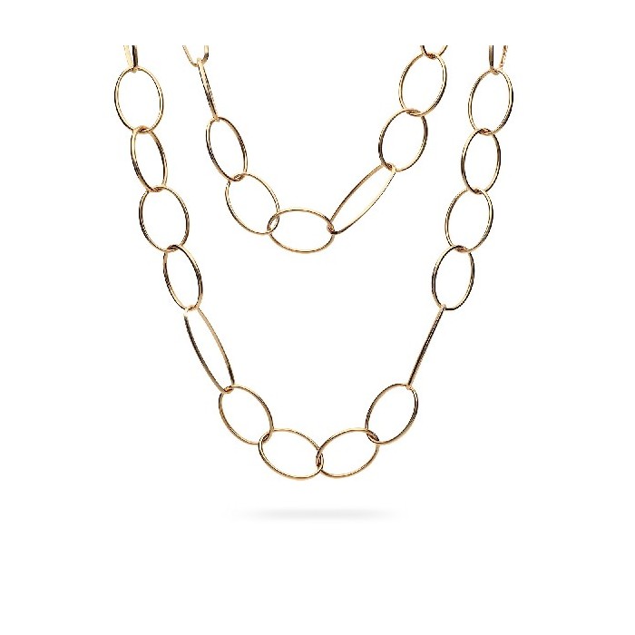 Paperclip Necklace Yellow Gold