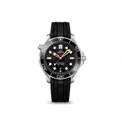 Steel and rubber watch Seamaster 007