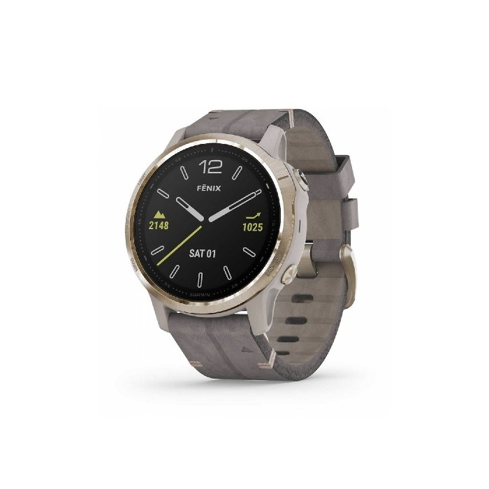 FENIX 6S watch: Sapphire LT GOLD LEATHER GRAY edition