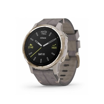 FENIX 6S watch: Sapphire LT GOLD LEATHER GRAY edition