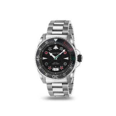Gucci Gucci Dive watch in satin-finished steel with black dial