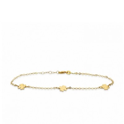 Grau Yellow Gold Bracelet with Clovers