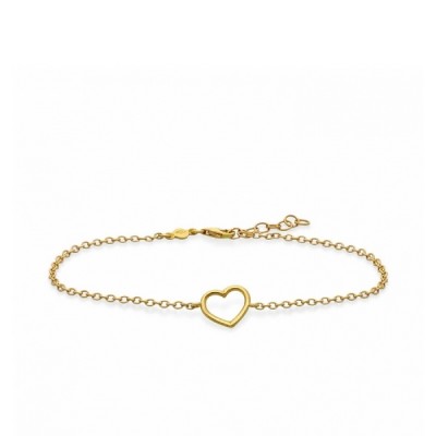 Grau Yellow Gold Bracelet with Heart