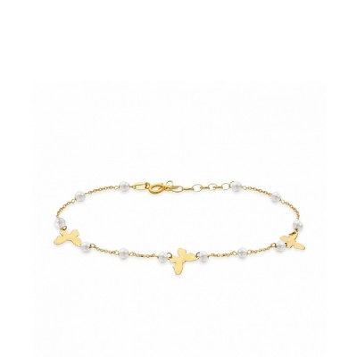Grau bracelet butterflies and pearls