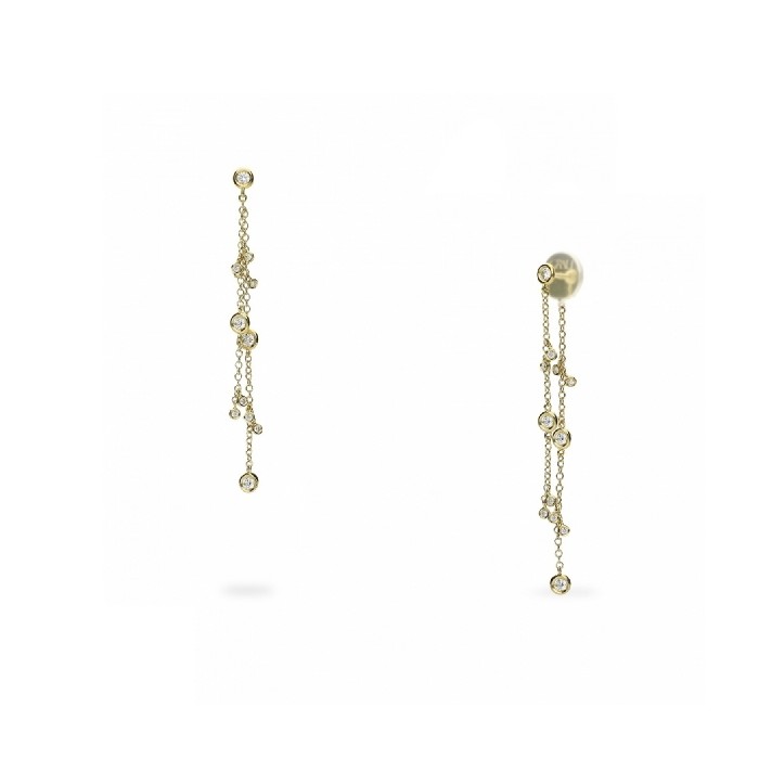 Cosmos Yellow Gold Earrings