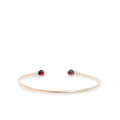 Bracelet M´ama non m´ama garnets and diamonds Size M