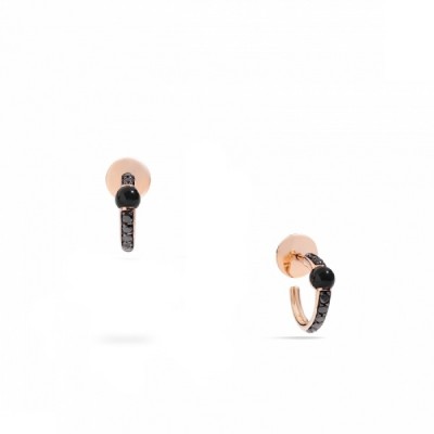 Earrings M´ama non M´ama diamond black