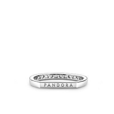 Logo Bar Stacking Ring Pandora