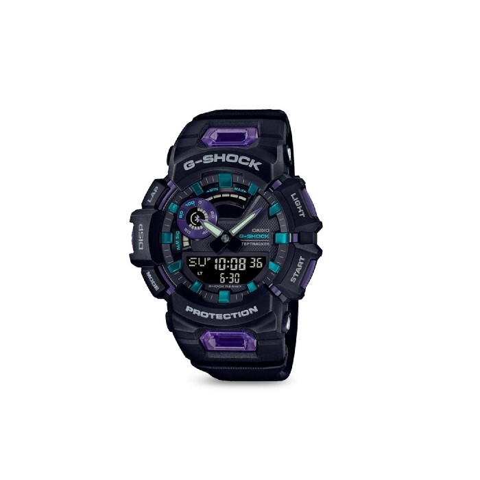 Reloj G-SQUAD Negro-Violeta Bluetooth Casio