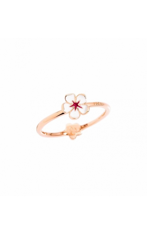 rose gold cherry blossom ring