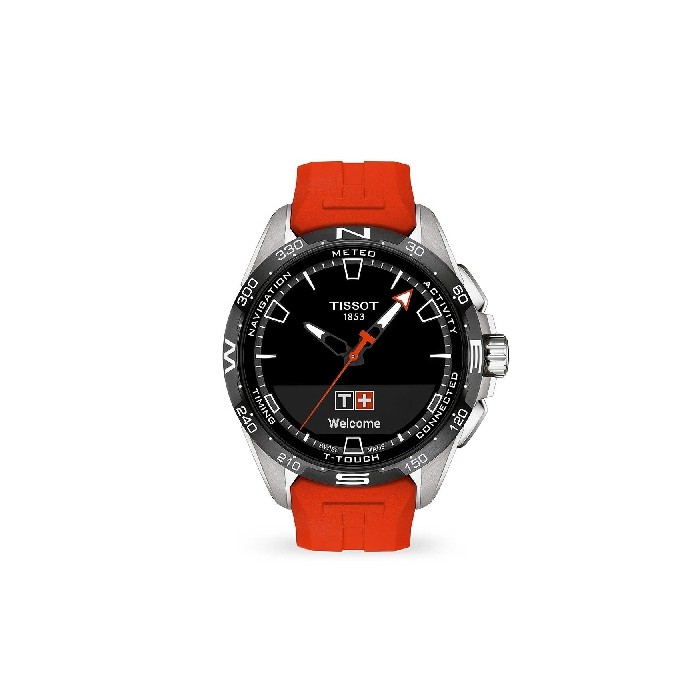 varonil material colgante Reloj Tissot T-Touch titanio y caucho rojo – Joyería Online Grau