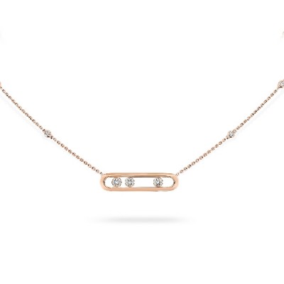 Move Necklace Classic pink gold