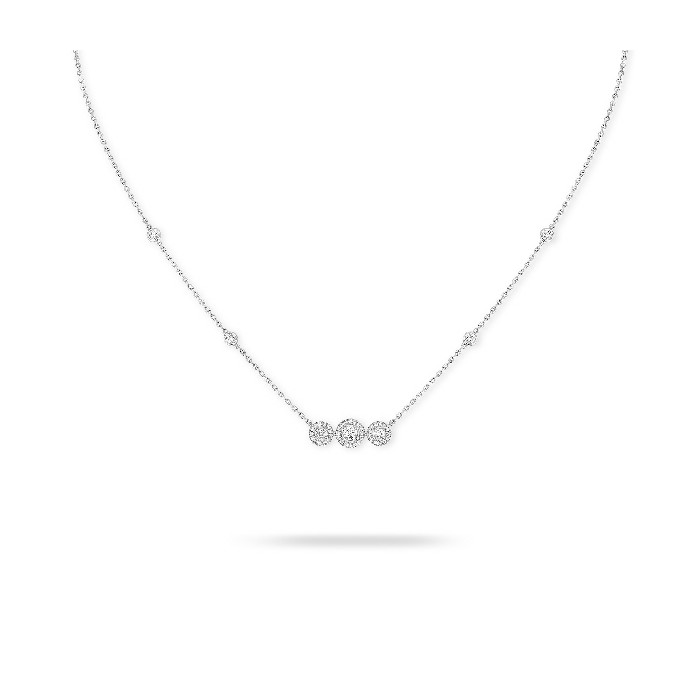 White gold necklace by Messika Joy Trilogy