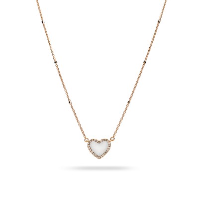 Halo Heart Mother of Pearl Necklace