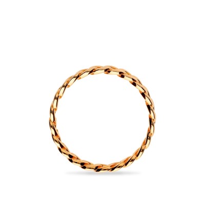 Rose Gold Barbed Chain Ring