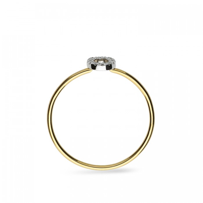 Yellow Gold Ring Grau Initials Yellow Gold Letter O