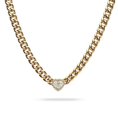 Barbada Chain and Diamonds Necklace