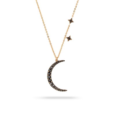 Agatha Black Moon Necklace
