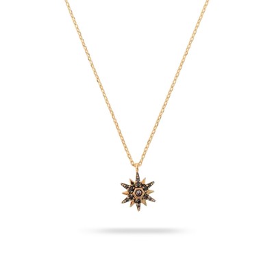 Agatha Black Star Necklace