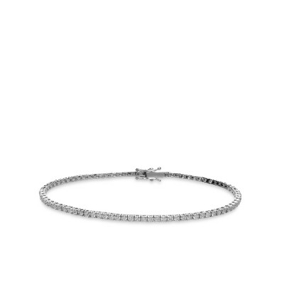 Riviere Bracelet White Gold and Diamonds