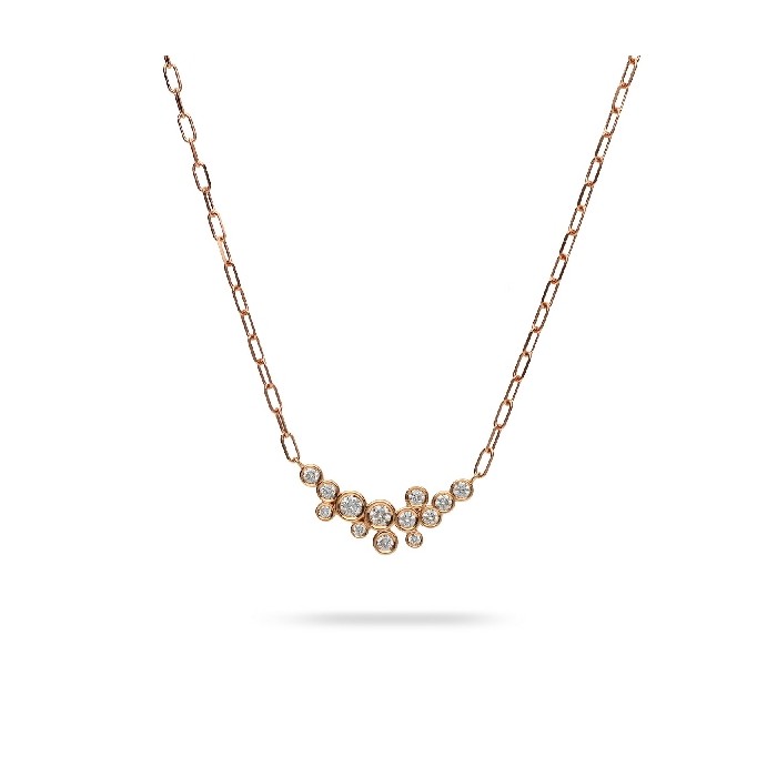 Aura Links and Rose Gold Necklace