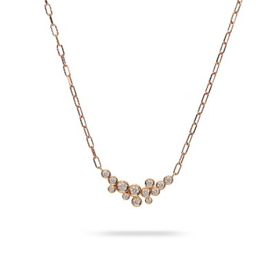 Aura Links and Rose Gold Necklace