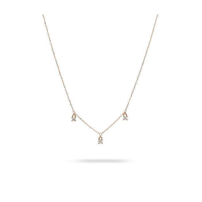 Aura Rose Gold and Diamonds Necklace