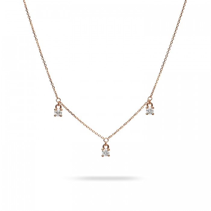 Cosmos Rose Gold and Diamonds Necklace