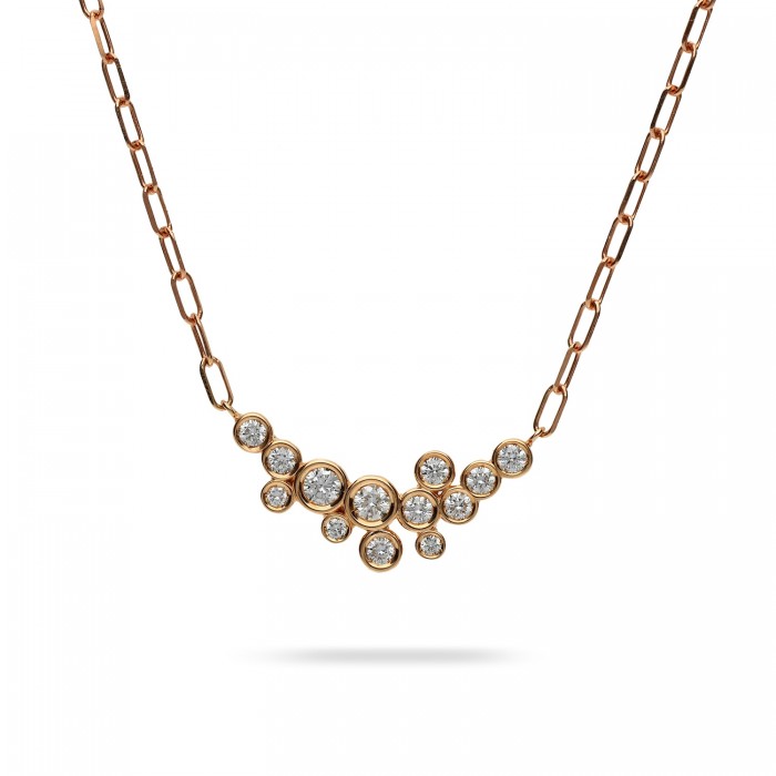 Aura Links and Rose Gold Necklace