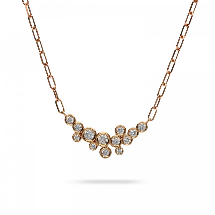 Cosmos Links and Rose Gold Necklace