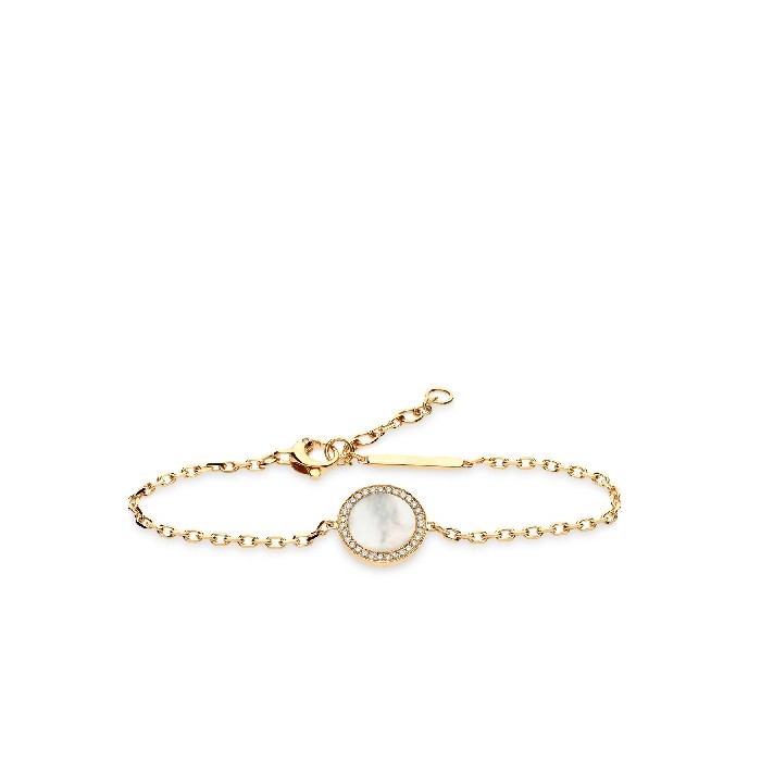 Halo Pearl and Diamonds Bracelet