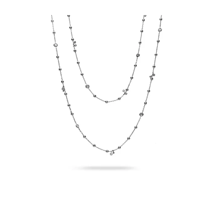Necklace Aura White Gold and Diamonds