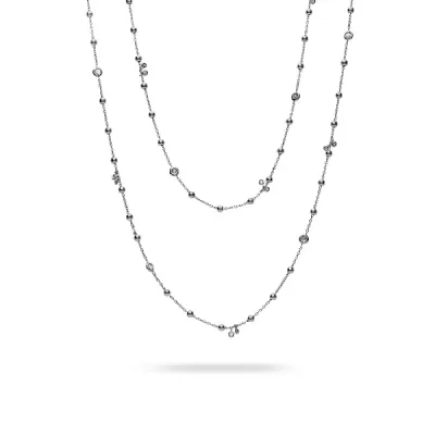 Gargantilla Aura Oro Blanco y Diamantes