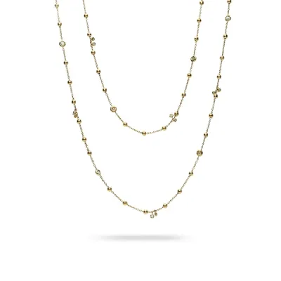 Gargantilla Aura Oro Amarillo y Diamantes