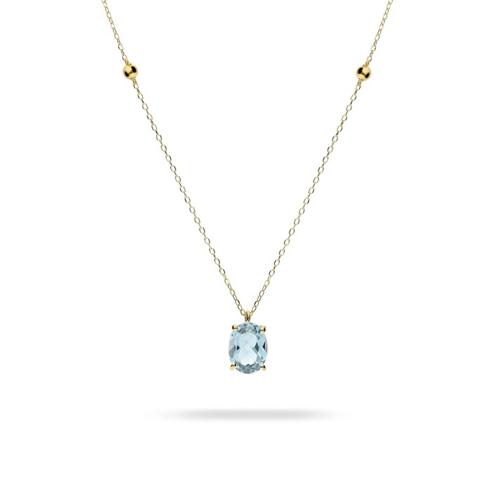 Good Mood Topaz and Yellow Gold Necklace