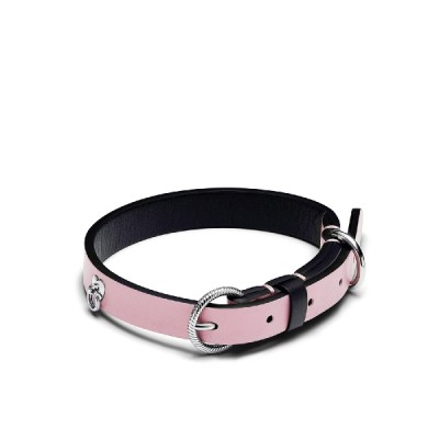 Pandora Pink Fabric Pets Necklace