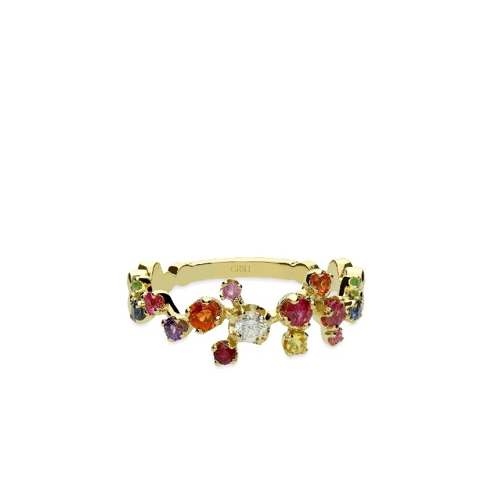 Anillo Aura Zafiros Oro Amarillo
