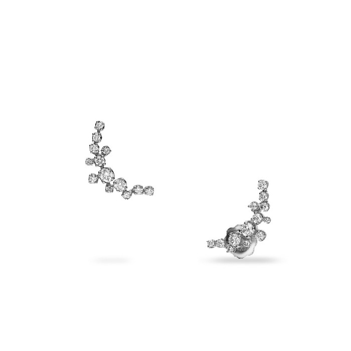 Pendientes Ear Cuff Aura Oro Blanco