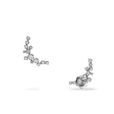 Pendientes Ear Cuff Aura Oro Blanco