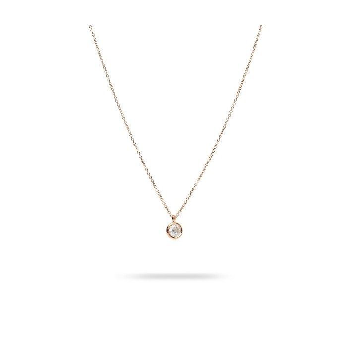 Rose Gold and Diamond Aura Necklace