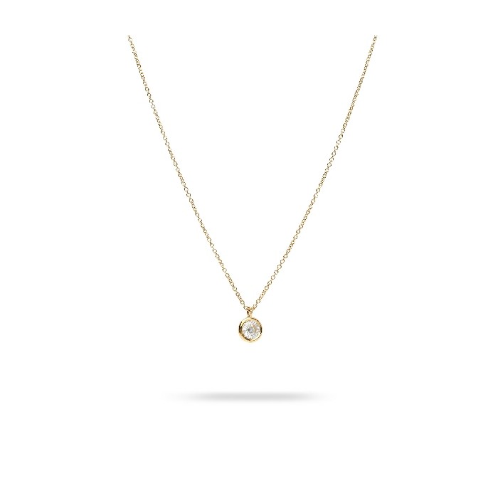 Aura Yellow Gold and Diamond Necklace