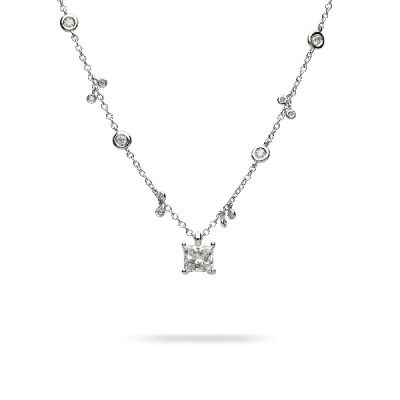 Cosmos White Gold and Diamonds Necklace