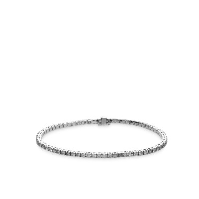 Grau white gold riviere bracelet