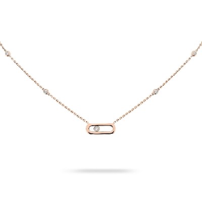 Messika Move Uno Necklace Rose Gold